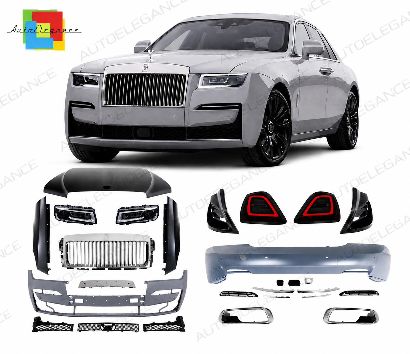 💕 Kit Carrozzeria Adatto per Rolls Royce Ghost 09-14 Look 2025 Design 💕