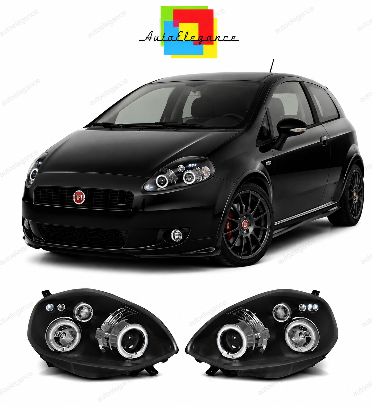 SPLITTER SUITABLE FOR VW GOLF 8 GTI GTD RLINE LOOK GLOSSY BLACK SPORTY DESIGN 