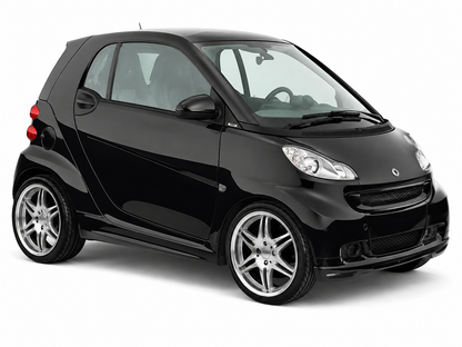 💕art.10394 Minigonne Smart Fortwo 451 look Brabus nero lucido ABS💕
