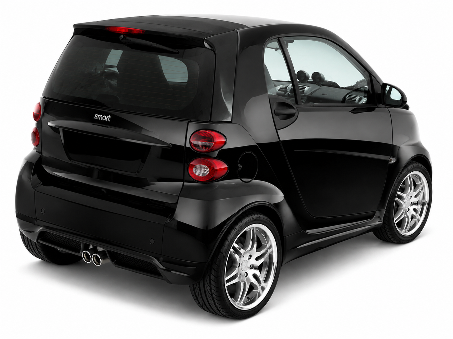 💕art.10394 Minigonne Smart Fortwo 451 look Brabus nero lucido ABS💕