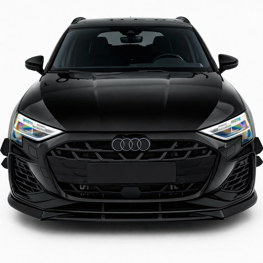 💕ART.8400 SPLITTER  Audi S3 A3 8Y S-line 2025+ NERO LUCIDO💕
