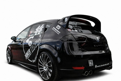 💕ART.8376 SPOILER Seat Leon 1p Mk2 FL 2009+ nero lucido 💕