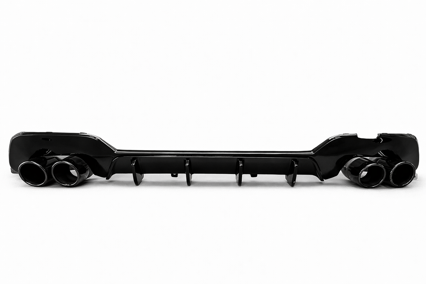 💕ART.2140 DIFFUSORE +TERMINALI BMW SERIE 3 G20 G21 18-22 MSPORT NERO LUCIDO 💕