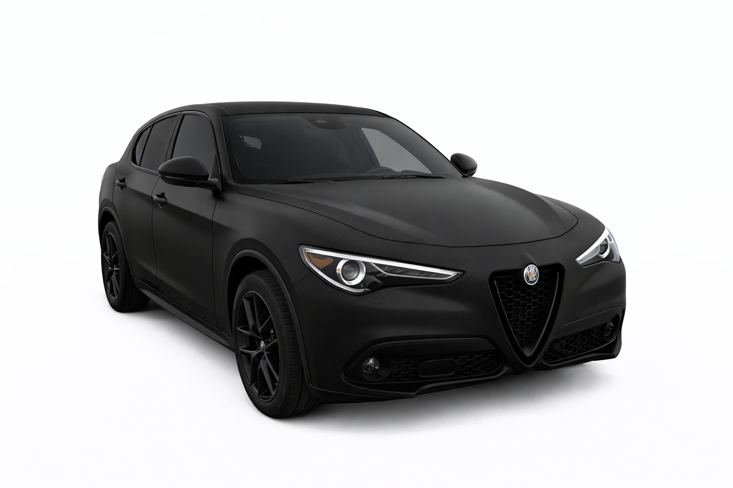 💕ART. 0873 SPLITTER ALFA ROMEO STELVIO 2016+ NERO OPACO💕
