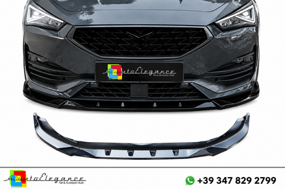 💕SPLITTER ANTERIORE CUPRA Leon Mk1 (2020–2024) Nero Lucido💕