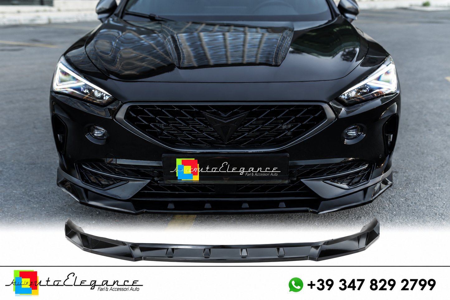 💕SPLITTER ANTERIORE CUPRA Formentor (2020–2024) Nero Lucido💕