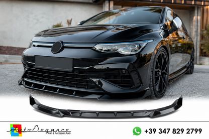 💕SPLITTER ANTERIORE VW Golf Mk8 R (2020–2024) Nero Lucido💕