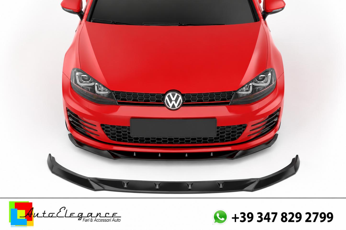 💕SPLITTER ANTERIORE VW Golf GTI Mk7 (2013–2016) Nero Lucido💕