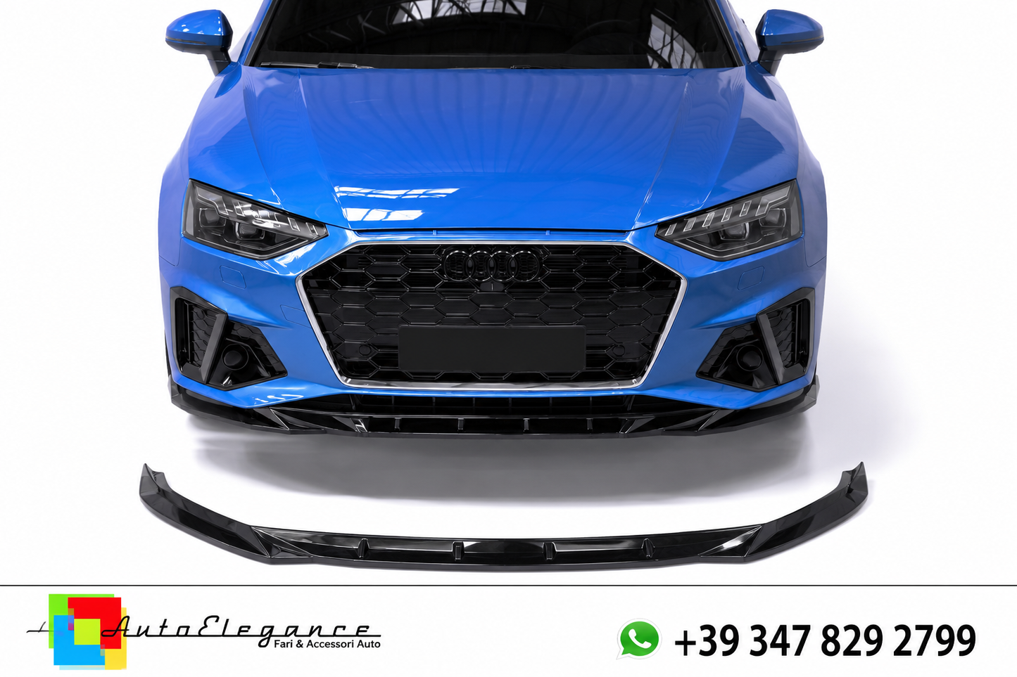💕SPLITTER ANTERIORE Audi A4 S-Line / S4 B9 Facelift (2019–2024) Nero Lucido💕