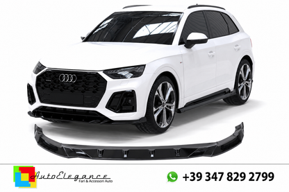 💕SPLITTER ANTERIORE Audi SQ5 / Q5 S-Line SUV & Sportback Mk2 Facelift (2020–2024) Nero Lucido💕