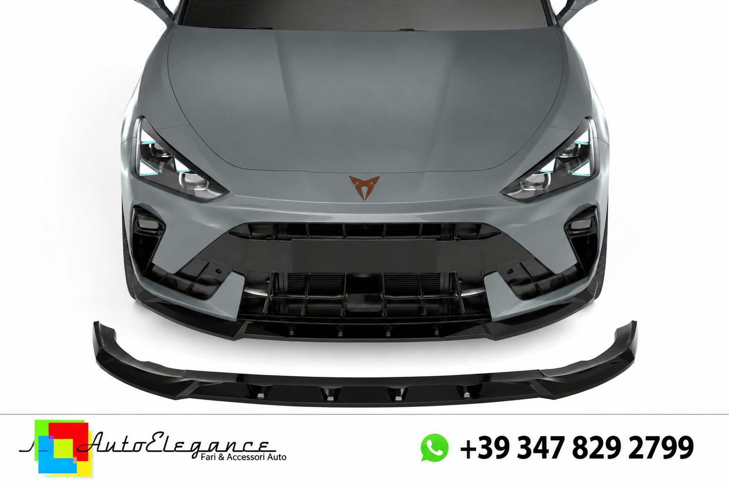 💕SPLITTER ANTERIORE CUPRA Leon Mk1 Facelift (2024+) Nero Lucido💕