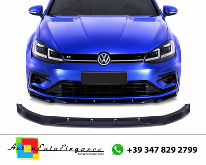💕SPLITTER ANTERIORE VW Golf Mk7.5 R / R-Line (2016–2020) Nero Lucido💕