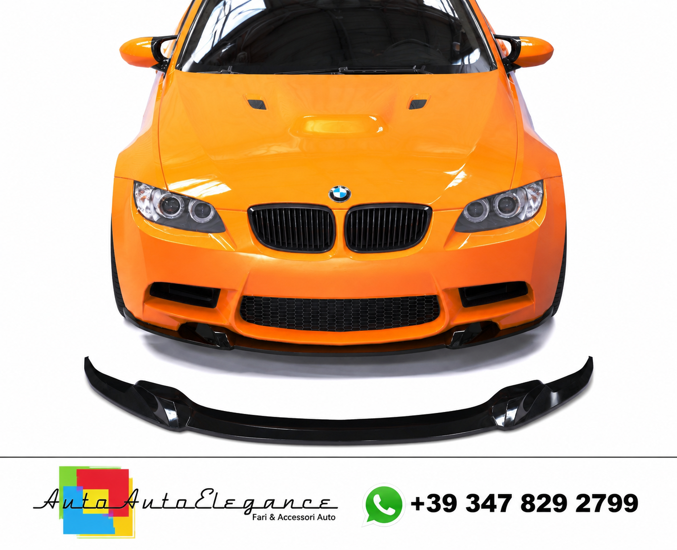 💕SPLITTER ANTERIORE BMW M3 E92 Coupe/E93 Convertible (2007–2013) Nero Lucido💕