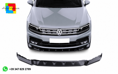 💕SPLITTER ANTERIORE VW Tiguan Mk2 R-Line (2015–2020) Nero Lucido💕