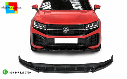 💕SPLITTER ANTERIORE VW Touareg Mk3 Facelift R-Line (2024+) Nero Lucido💕