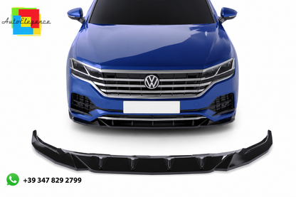 💕SPLITTER ANTERIORE for VW Touareg Mk3 R-Line (2018–2023) Nero Lucido💕
