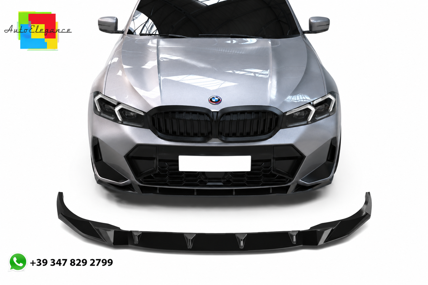 💕SPLITTER ANTERIORE BMW 3 Series G20/G21 M-Pack Facelift (2022+) Nero Lucido💕