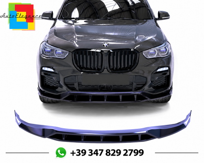 💕SPLITTER ANTERIORE BMW X5 M-Sport G05 (2018-2023) Nero Lucido💕