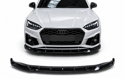 💕 Splitter Anteriore Adatto per Audi S5 A5 S-Line 2019-2024 Nero Lucido 💕