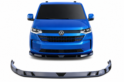 💕 Splitter Anteriore Adatto per VW Transporter T7 V2 2022+ Nero Lucido 💕