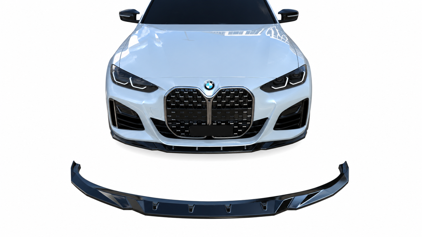 💕 Splitter Anteriore Adatto per BMW Serie 4 G26 M-Pack 2021+ Nero Lucido 💕