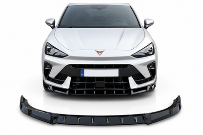 💕 Splitter Anteriore Adatto per CUPRA Leon V2 2024+ Nero Lucido 💕