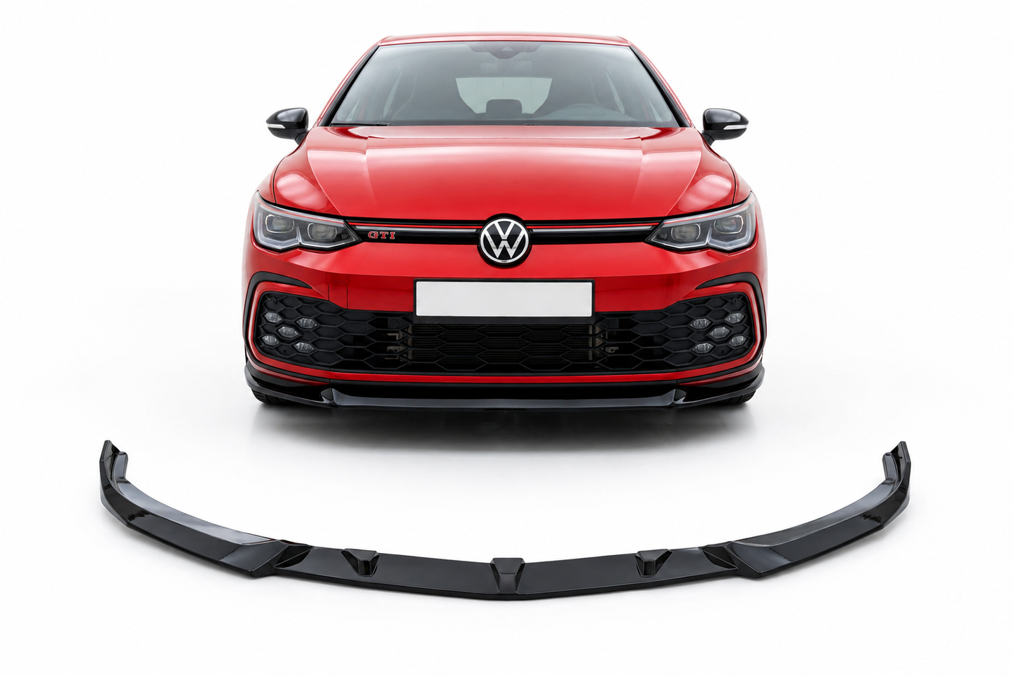 💕Splitter Anteriore Adatto per VW Golf Mk8 GTI GTE R-Line 2024+ Nero Lucido💕