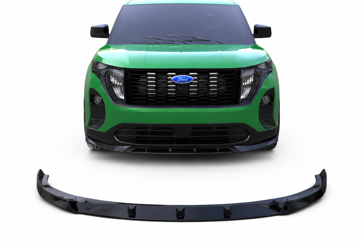 💕 Splitter Anteriore Adatto per Ford Courier Mk2 2023+ Nero Lucido 💕