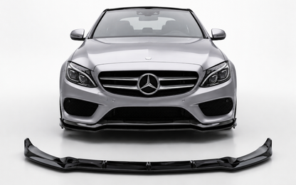 💕 Splitter Anteriore Adatto per Mercedes W205 AMG-Line C43 Nero Lucido 💕