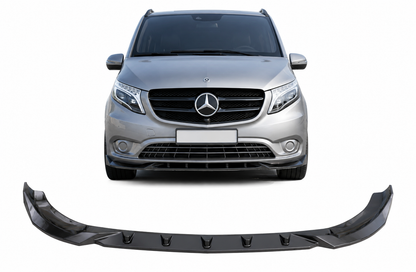 💕 Splitter Anteriore Adatto per Mercedes-Benz Vito W447 Facelift Nero Lucido 💕