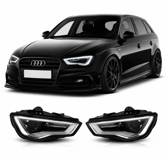 💕 Fari Anteriori Adatto per Audi A3 8V 2012-2016 Xenon DRL 💕