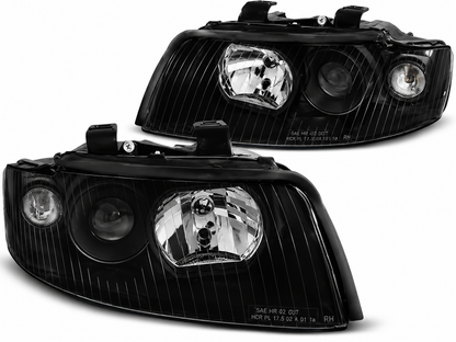 💕 Fari Anteriori Adatto per Audi A4 B6 2000-2004 Nero 💕