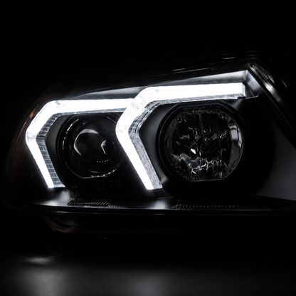 💕 Fari Anteriori Adatto per BMW E90 E91 05-08 LED Neri 💕