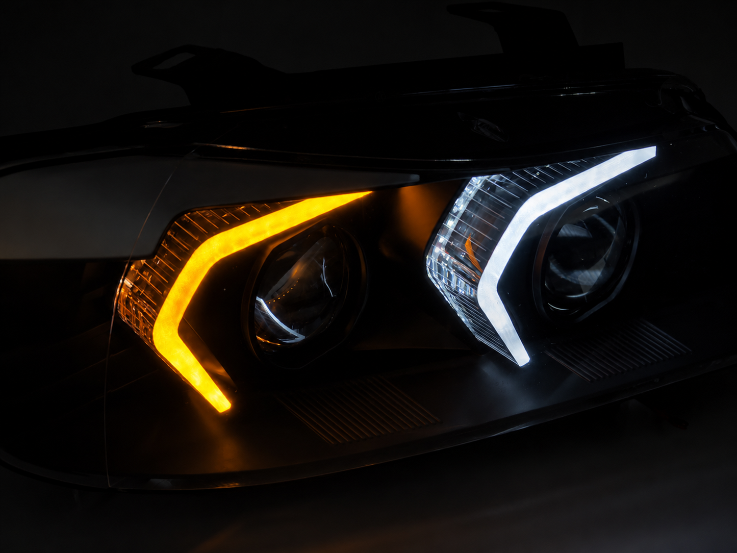 💕 Fari Anteriori Adatto per BMW E90 E91 05-08 Full LED Neri 💕