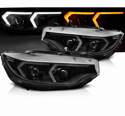 SPLITTER SUITABLE FOR VW GOLF 8 GTI GTD RLINE LOOK GLOSSY BLACK SPORTY DESIGN 