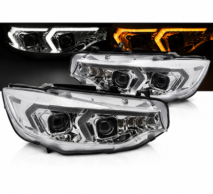 💕 Fari Anteriori Adatto per BMW F32 F33 13-17 Xenon DRL Cromati 💕