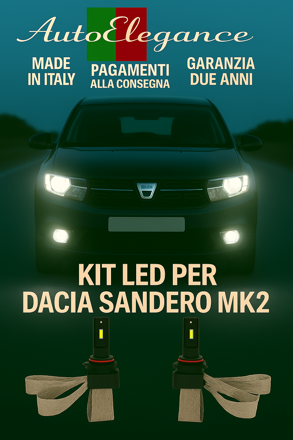 🔥KIT LED H7 6000K Abbaglianti per DACIA SANDERO MK2 | Bianco CANBUS🔥