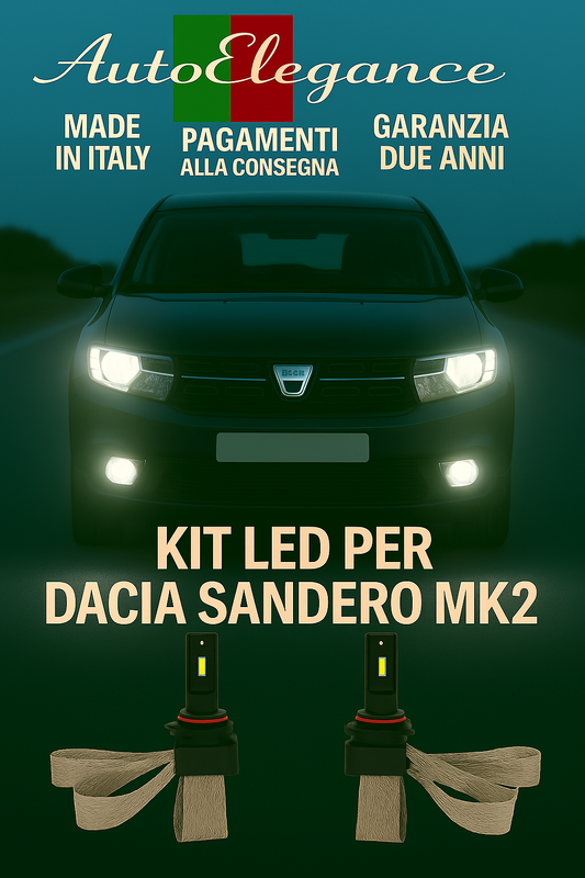 🔥KIT LED H7 6000K Abbaglianti per DACIA SANDERO MK2 | Bianco CANBUS🔥