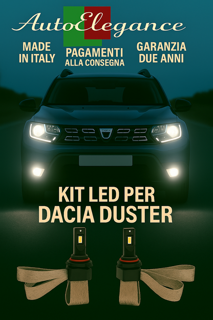 🔥KIT LED H7 6000K Abbaglianti per DACIA DUSTER | Bianco CANBUS🔥
