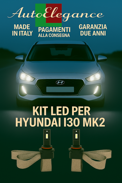 🔥KIT LED H7 6000K Abbaglianti per HYUNDAI I30 MK2 | Bianco CANBUS 🔥