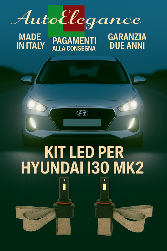 🔥KIT LED H7 6000K Abbaglianti per HYUNDAI I30 MK2 | Bianco CANBUS 🔥