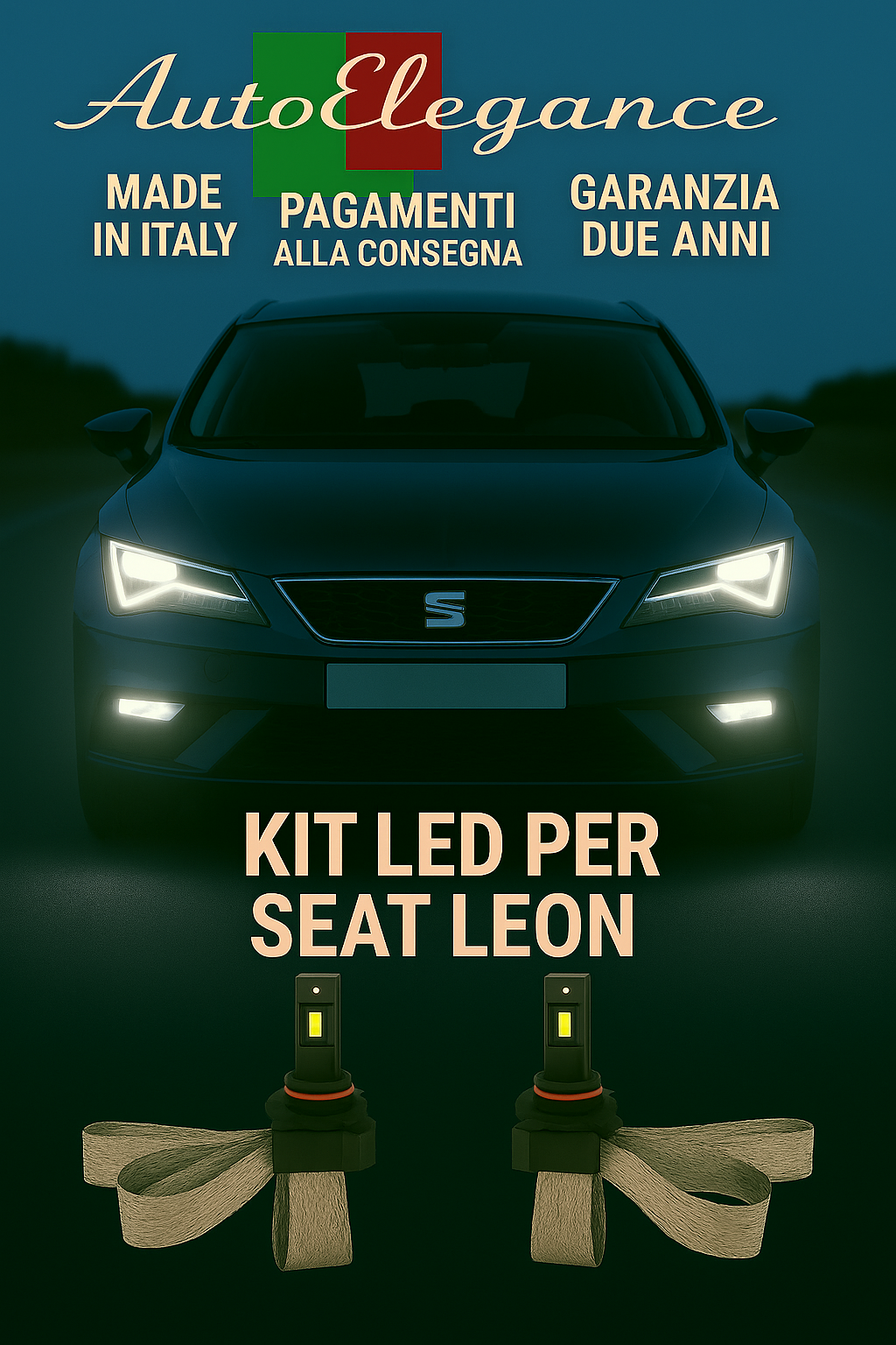 🔥 KIT LED H7 6000K Abbaglianti per SEAT LEON | Bianco CANBUS🔥