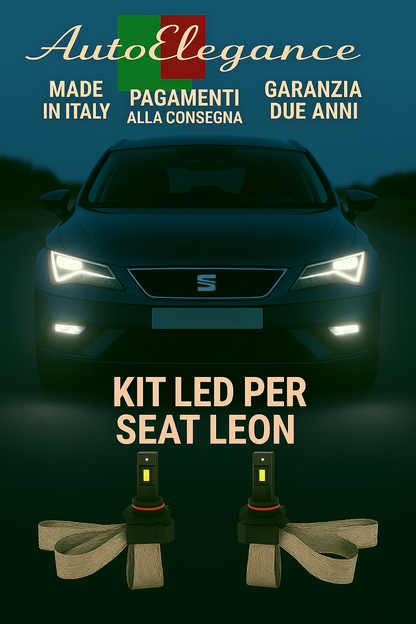 🔥 KIT LED H7 6000K Abbaglianti per SEAT LEON | Bianco CANBUS🔥