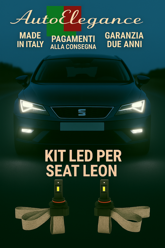 🔥 KIT LED H7 6000K Abbaglianti per SEAT LEON | Bianco CANBUS🔥