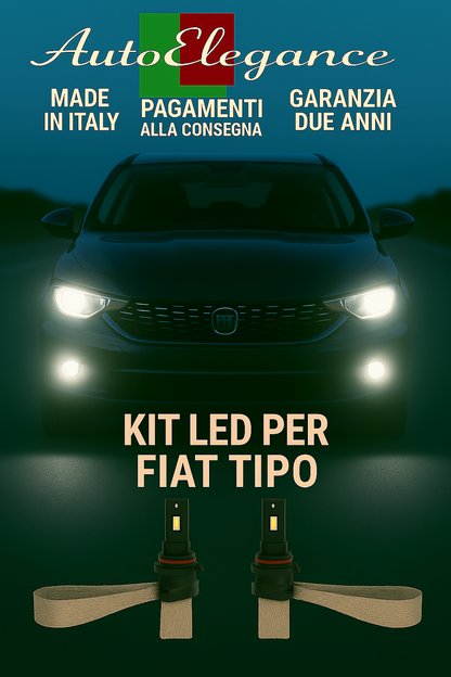 🔥KIT LED H7 6000K Abbaglianti per FIAT TIPO | Bianco CANBUS🔥