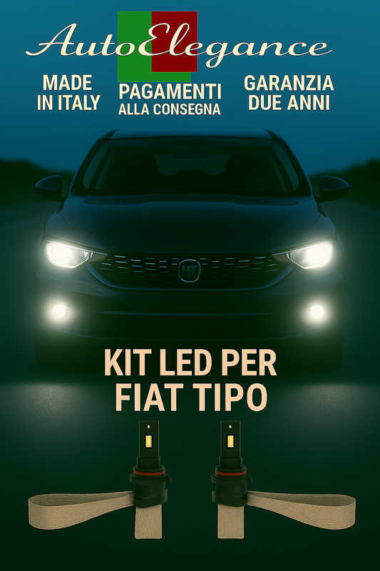 🔥KIT LED H7 6000K Abbaglianti per FIAT TIPO | Bianco CANBUS🔥