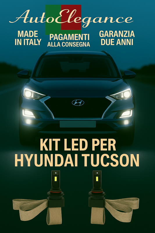 🔥KKIT LED H7 6000K Abbaglianti per HYUNDAI TUCSON | Bianco CANBUS🔥