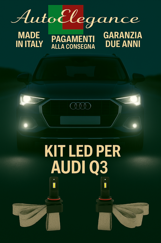 🔥KIT LED H7 6000K Abbaglianti per AUDI Q3 | Bianco CANBUS🔥