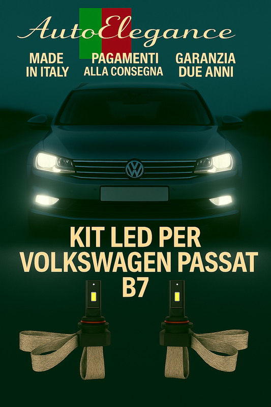 🔥KIT LED H7 6000K Abbaglianti per VOLKSWAGEN PASSAT B7 | Bianco CANBUS🔥