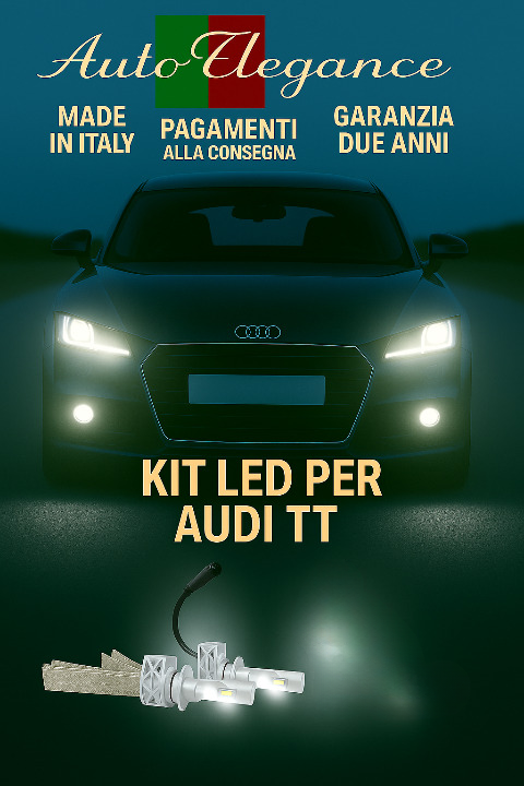 🔥KIT LED H7 6000K Abbaglianti per AUDI TT | Bianco CANBUS 🔥